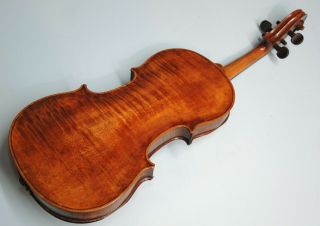 Very Rare Antique VIOLIN - European - one piece back - exotic wood 5