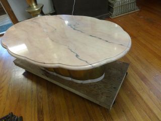 vintage pink marble coffee table,  PICK UP ONLY 07848,  Lafayette,  Jersey 9