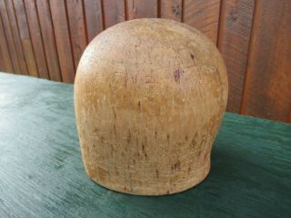 Vintage Hat Mold Stretcher Base Antique Wood Millinery Form 22 " Around 1