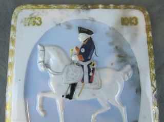 KPM Porcelain Plaque Soldier on Horse 150 Years Circa 1913 Berlin Vintage 3