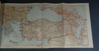 1939 Italian Giuseppe Pennesi Geography Atlas Physical&Political Map G.  B.  Paravia 10