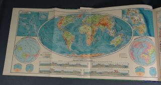 1939 Italian Giuseppe Pennesi Geography Atlas Physical&Political Map G.  B.  Paravia 7