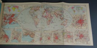 1939 Italian Giuseppe Pennesi Geography Atlas Physical&Political Map G.  B.  Paravia 8