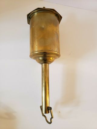 Antique Salter Clockwork Key Wind Brass Hearth Fireplace Bottle Jack Spit Turner 10
