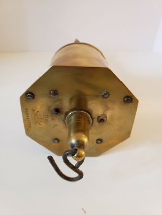 Antique Salter Clockwork Key Wind Brass Hearth Fireplace Bottle Jack Spit Turner 9