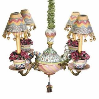 Mackenzie Childs Extremely Rare Teapot Chandelier