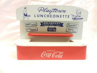 VINTAGE COCA COLA LUNCHEONETTE DINER DRIVE - IN ALL WOOD 1950 ' S 2