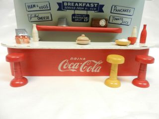 VINTAGE COCA COLA LUNCHEONETTE DINER DRIVE - IN ALL WOOD 1950 ' S 5