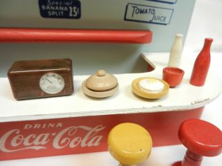 VINTAGE COCA COLA LUNCHEONETTE DINER DRIVE - IN ALL WOOD 1950 ' S 7