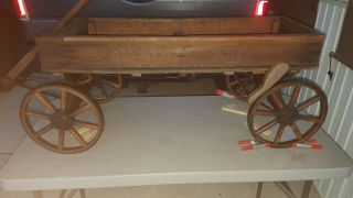 Antique Wood Wagon 6