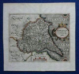 Antique Atlas Map East Yorkshire,  