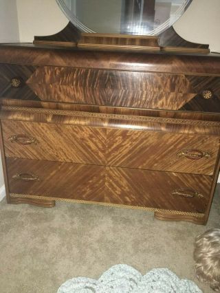 Antique Art Deco Dresser From The Early 1940 