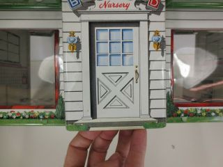 Vintage MARX Tin Toy Doll House BABYLAND NURSERY Store Display US Made 12