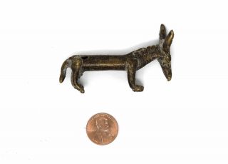 Donkey Goldweight Brass Figurine Asante Ghana African Art WAS $29.  00 2