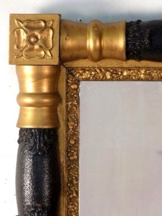 Antique Federal Style Gilt and Ebonized Mirror 2