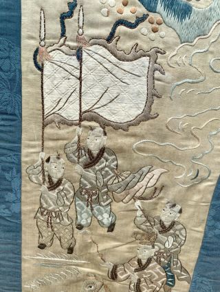 ANTIQUE CHINESE SILK EMBROIDERY PANEL 3