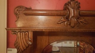 Light/Med Tiger Oak Sideboard Buffet Sideboard c.  1900 8