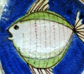 Mid Century Ashtray Bowl MCM Fish Italian Pottery Raymor Enzo Borgini For Bagini 2