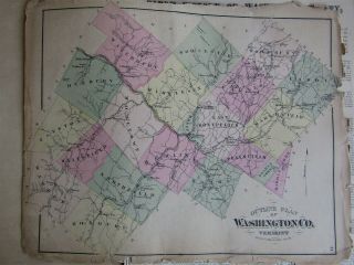 1873 Atlas of Washington County,  Vt F.  W.  Beers 7