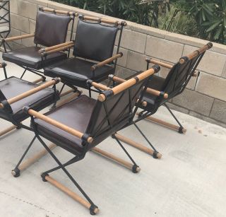 6 Cleo Baldon Chairs Wrought Iron Mcm Socal Delivery Available Or P/u