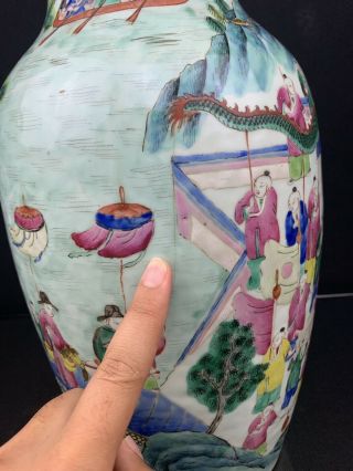 Magnificent Antique Chinese Porcelain Vase with Hundred Boys Parade Scene Qing 11