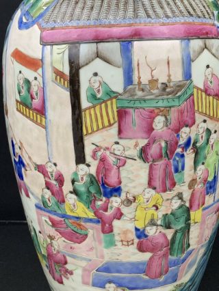 Magnificent Antique Chinese Porcelain Vase with Hundred Boys Parade Scene Qing 3