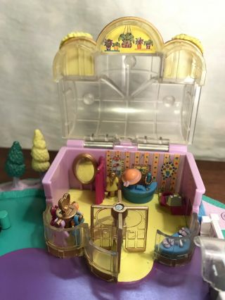 1996 Bluebird Polly Pocket Magical Movin’ Pollyville Playset COMPLETE 6
