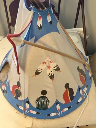 Hand Painted One Of A Kind Antique Teepees