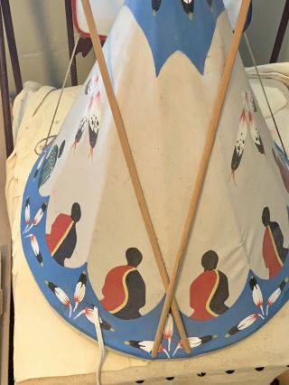 HAND PAINTED ONE OF A KIND ANTIQUE TEEPEES 2