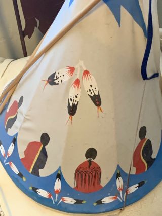 HAND PAINTED ONE OF A KIND ANTIQUE TEEPEES 3