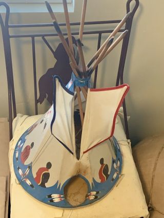 HAND PAINTED ONE OF A KIND ANTIQUE TEEPEES 7