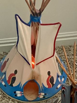 HAND PAINTED ONE OF A KIND ANTIQUE TEEPEES 8