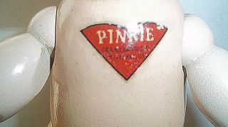 VINTAGE 1930 PINKIE CAMEO DOLL CO.  JOSEPH KALLUS COMPOSITION & WOOD 11.  5 