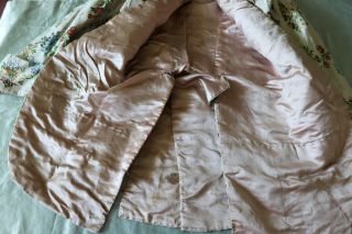 Boy ' s Antique 18thC Heavy French Silk Brocade Jacket Royal Crest Buttons 10