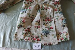 Boy ' s Antique 18thC Heavy French Silk Brocade Jacket Royal Crest Buttons 12