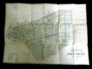 Rare 1841 York City Map
