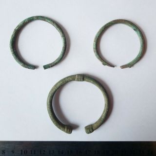 Scythian bronze bracelets 800 - 600 Cent.  B.  C.  Different types,  rare 2