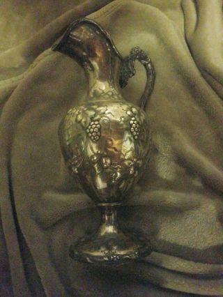 Shreve,  Crump,  & Low Co.  Sterling Water Pitcher 48 troy ounces grape vines 14 