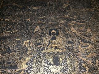 Rare MasterPiece Handpainted Tibetan Full Buddha Life thangka Painting Chinese i 6