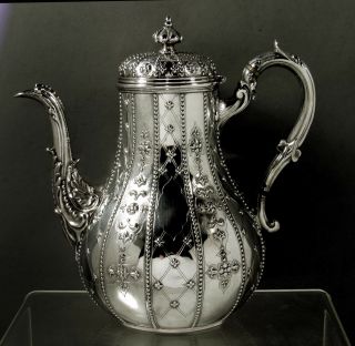 English Sterling Coffee Pot 1870 Robert Hennell - Abercrombie 2