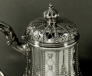 English Sterling Coffee Pot 1870 Robert Hennell - Abercrombie 6