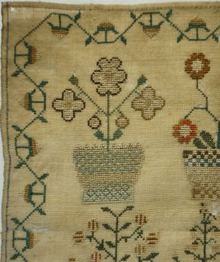 EARLY 19TH CENTURY VERSE & MOTIF SAMPLER BY SUSAN DISS - July 5th 1830 4