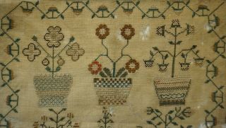 EARLY 19TH CENTURY VERSE & MOTIF SAMPLER BY SUSAN DISS - July 5th 1830 9