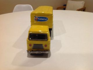 Rare Vintage 1950s Tin Friction Colonial Brand Ham Truck COOL 2