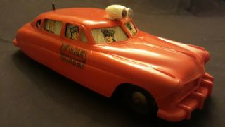 Large Marx Wind up Hudson Fire Chief Car great. 7