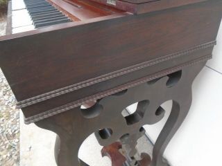 Small Rosewood Traveling Antique Melodeon / Pump Organ by SD & HW Smith Boston 5