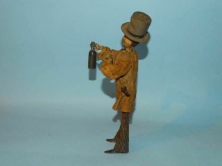 THE DRUNKARD Tin Wind - Up Toy by Fernand Martin.  & 2