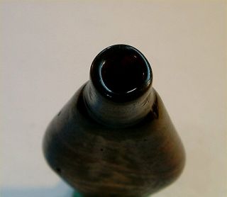 OLD SNUFF / SCENT BOTTLE GLASS? AGATE? PERFECT ORDER,  NO CHIPS 4