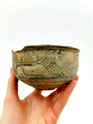 Indus Valley Ca.  2200 Bc Terracotta Jar With Lion Motifs R427