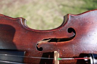 Old Vintage Antique 3/4 violin labeled Johan Georg Meisel,  1313 10